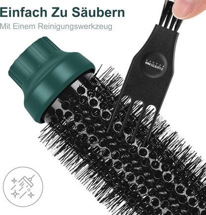 PARWIN PRO BEAUTY One-Step Warmluftbürste Ionen Föhnbürste,4 in 1,1000 Watt (Dunkelgrün)