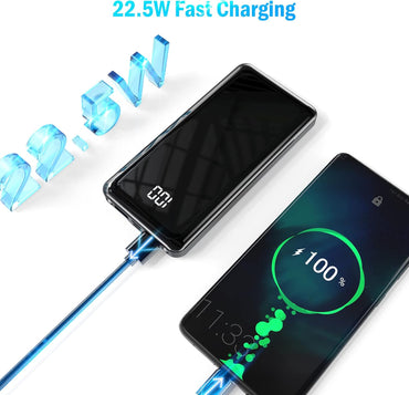 Power Bank Ultra Slim Leicht 12000mAh Klein Aber Stark Externer Akku USB C