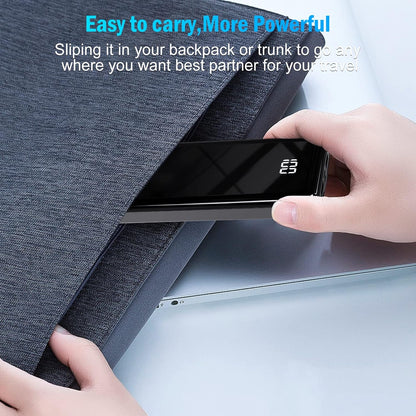 Power Bank Ultra Slim Leicht 12000mAh Klein Aber Stark Externer Akku USB C