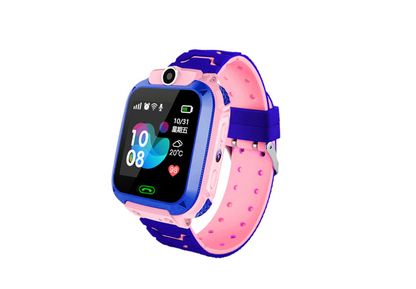 Intelligente Kinderuhr Q12B Smartwatch Phone Watch für Android IOS 2G SIM-Karte kinderuhren smartwatch jungen mädchen  ,Pink