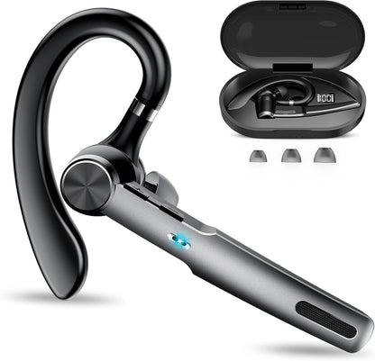 Qecnato G2 Bluetooth Headset Wireless Freisprech Telefon, 5.3 mit 60H Spielzeit