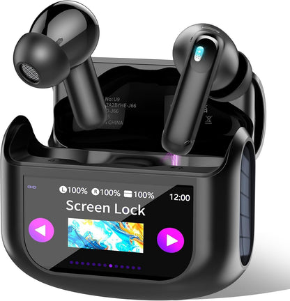 QXUFV Bluetooth Kopfhörer mit Touchscreen 5.4 mit ANC/ENC 48Std