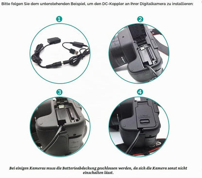Raeisusp ACK-E18 AC-Netzteil DR-E18 DC-Koppler LP-E17 Dummy-Akku für Canon