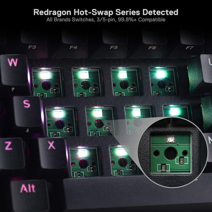 Redragon K530 Pro Draconic 60% Kabellose Mechanische RGB 61 Tasten 2.4 GHz