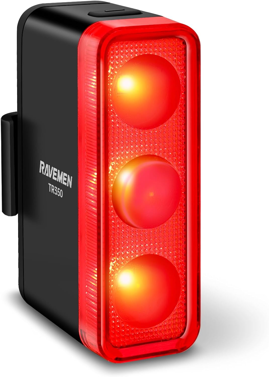 RAVEMEN TR350 Fahrradrücklicht,mit Bremssensor 350 Lumen   6 Modi,