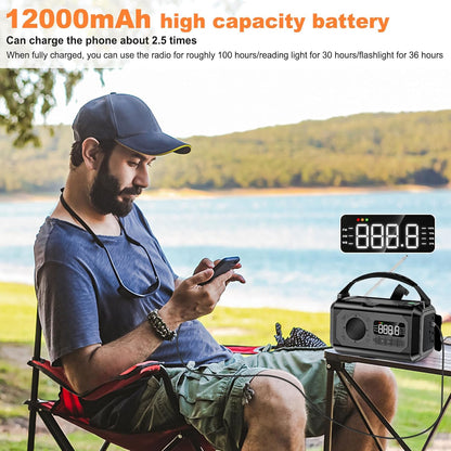 Notfallradio 44400 mWh/12000 mAh
