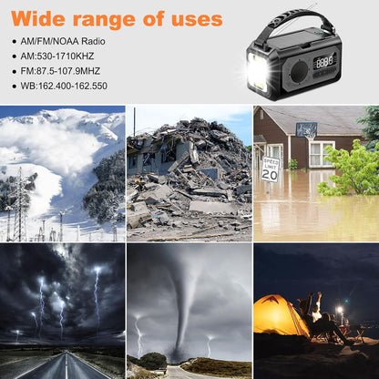 Notfallradio 44400 mWh/12000 mAh