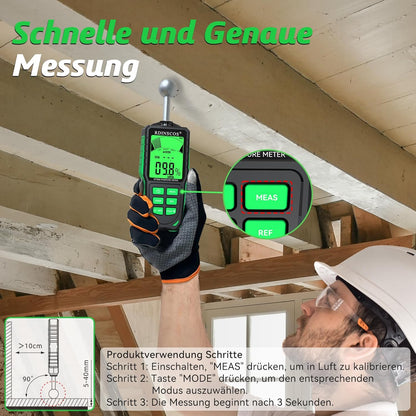 RDINSCOS MT36S Feuchtigkeitsmessgerät Wand Wiederaufladbarer Feuchtigkeitsmesser