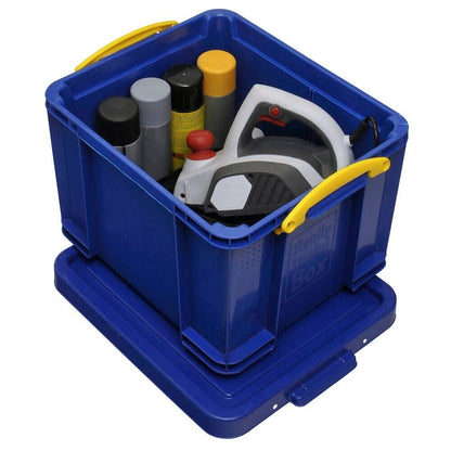 Boîte de rangement Really Useful Box 35,0 l bleu 48,0 x 39,0 x 31,0 cm