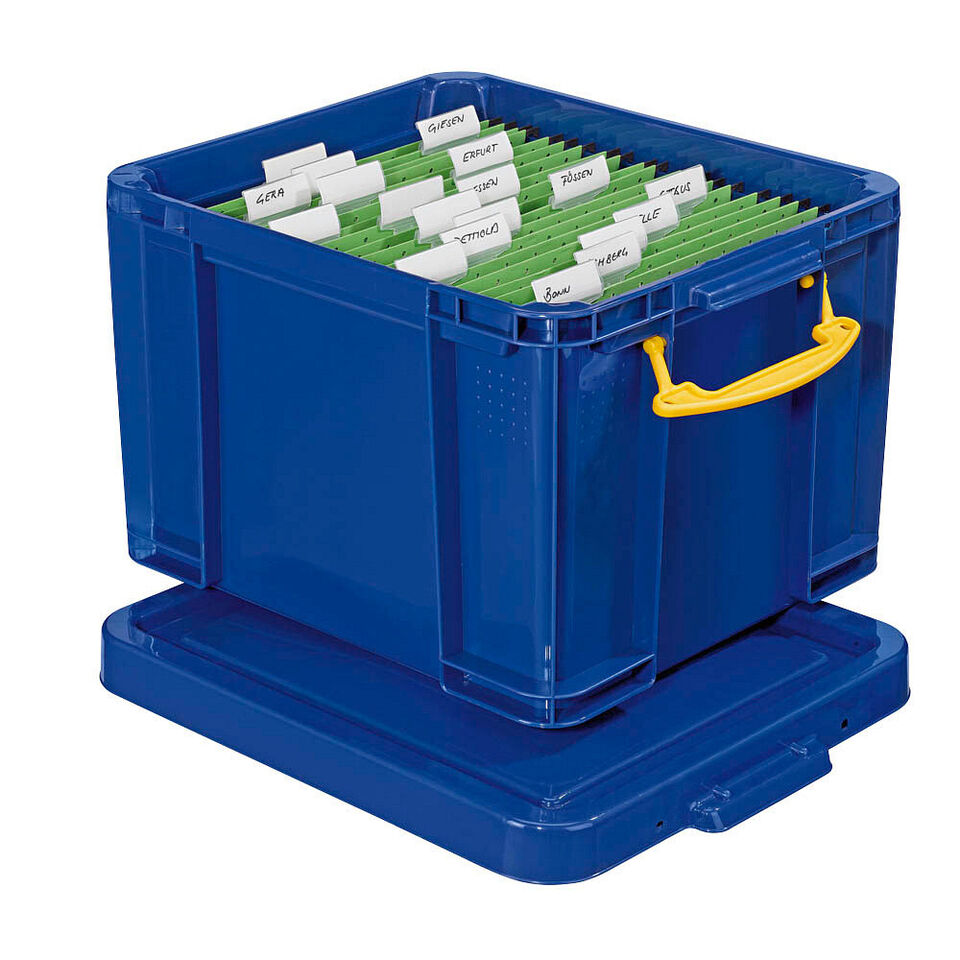 Boîte de rangement Really Useful Box 35,0 l bleu 48,0 x 39,0 x 31,0 cm