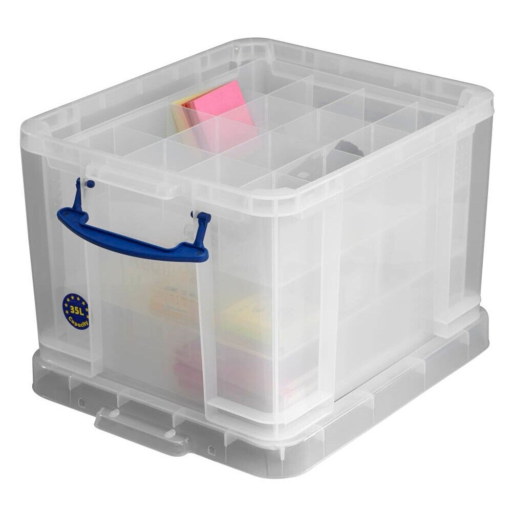 Really Useful Box Aufbewahrungsbox 35,0 l transparent 48,0 x 39,0 x 31,0 cm