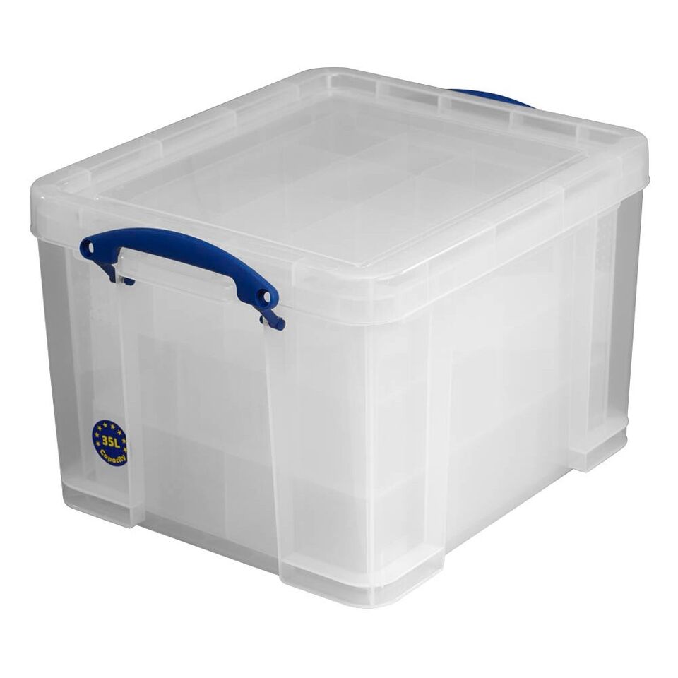 Really Useful Box Aufbewahrungsbox 35,0 l transparent 48,0 x 39,0 x 31,0 cm