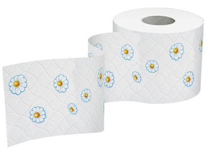 Papier toilette à la camomille Regina, 96 rouleaux de papier toilette, papier toilette 3 couches