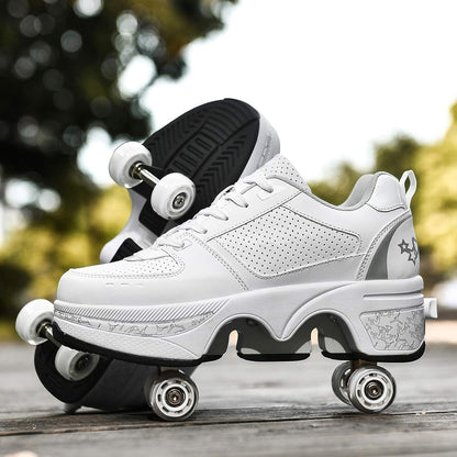Roller Skate Shoes Rollschuhe Schuhe Mit Rollen Skateboardschuhe Größe: 34