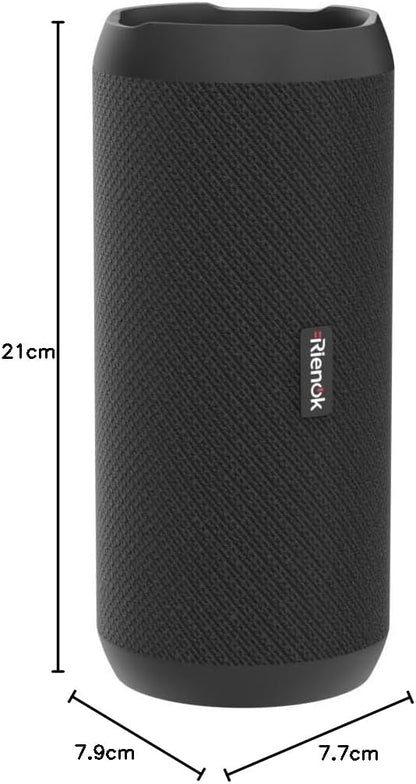 RIENOK Bluetooth Lautsprecher 30W mit Licht Bluetooth 5.3 Musikbox Bass IPX7 wasserdicht