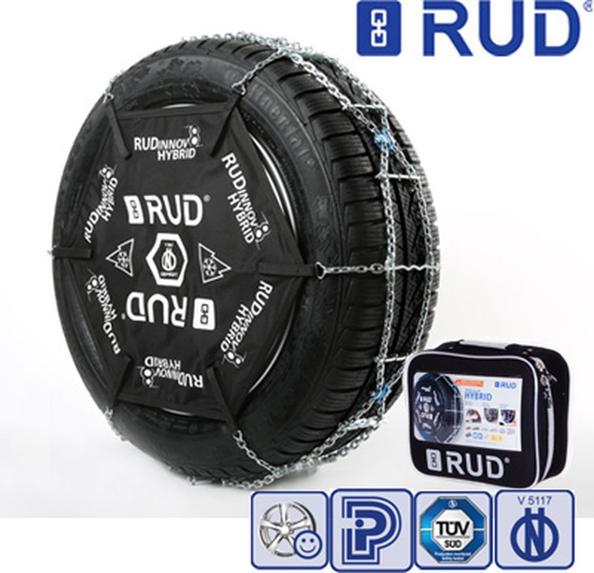 RUD Hybrid INNOV8 H110  Schneekettenpaar 7mm Größe H110 für mehrere Reifengrößen