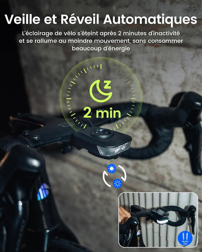 RAVEMEN FR500 500 Lumen Fahrradscheinwerfer, kompatibel mit Garmin/Wahoo Fahrradcomputern