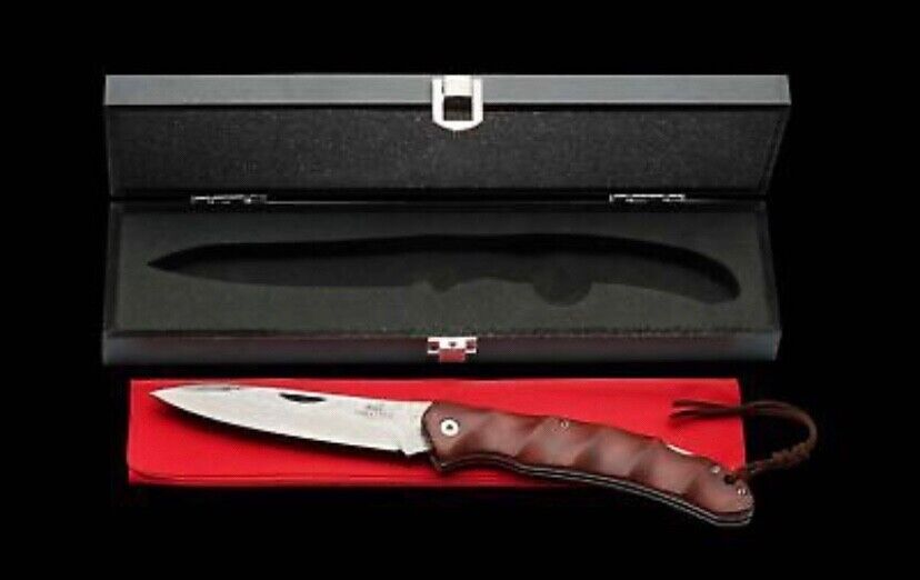 SABATIER Damast Taschenmesser In Holzschatulle