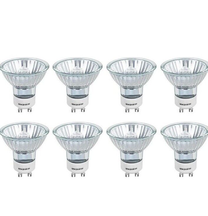 8 X ACORN Solution GU10 Halogenstrahler Glühbirnen  50W 230V  2800K warmweiß 8 stüks