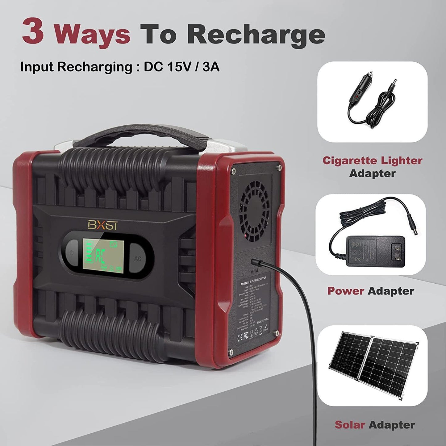 U'King T202 Powerstation Stromgenerator Tragbarer Kraftwerksgenerator 222 Wh 60.000 mAh 3,7 V Solar