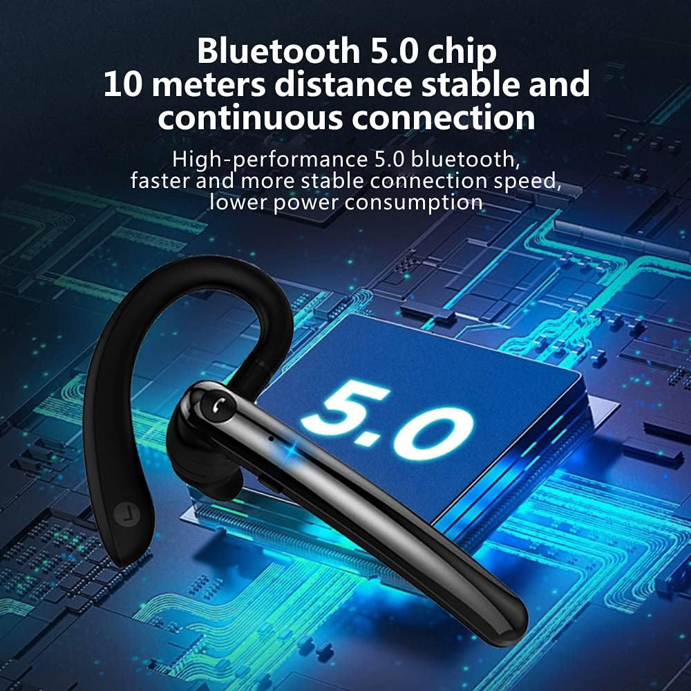 Casque Bluetooth 5.0 SenoKiss avec câble et deux microphones,