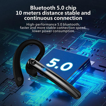 Casque Bluetooth 5.0 SenoKiss avec câble et deux microphones,