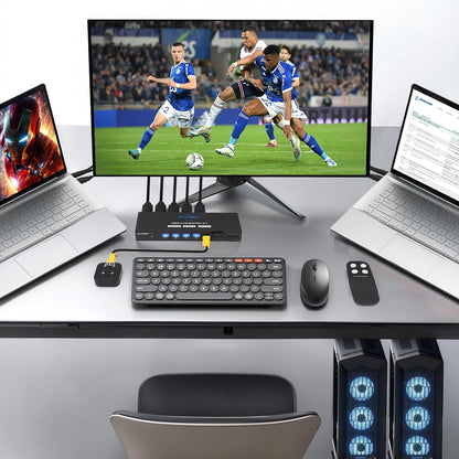 Suceem KVM Switch HDMI 4K@60Hz für 4 Computer 1 Monitor,