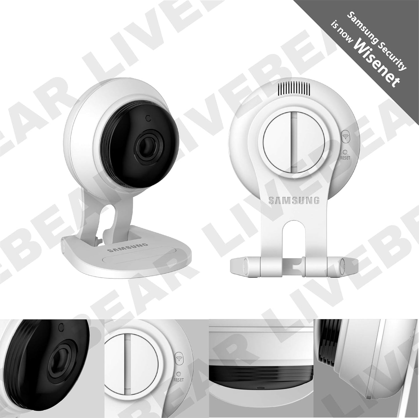 SAMSUNG SNH-C6417BN Wisenet SmartCam 1080p Full-HD-WLAN-Kamera