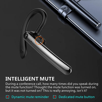 Casque Bluetooth 5.0 SenoKiss avec câble et deux microphones,