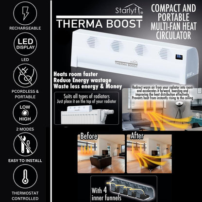 STARLYF Therma Boost Heizkörperverstärker 4500 mAh,erhöht die Heizungseffizienz, spart Energie,