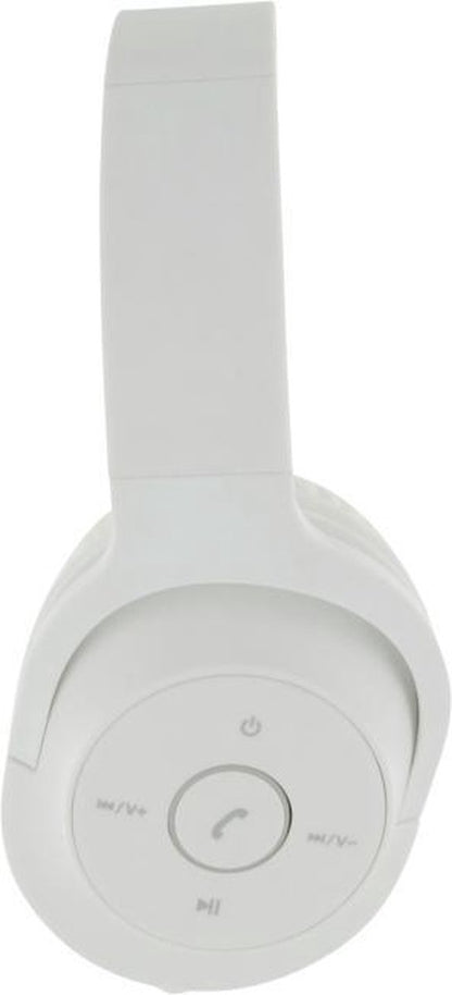 SCHWAIGER KH220BTW 513 On Ear Bluetooth Kopfhörer Over Ear Bügelkopfhörer mit Mikrofon und seitlichen Bedienknöpfen Kunstleder Klinkenanschluss