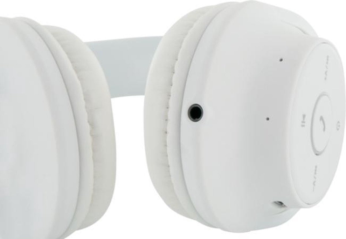 SCHWAIGER KH220BTW 513 On Ear Bluetooth Kopfhörer Over Ear Bügelkopfhörer mit Mikrofon und seitlichen Bedienknöpfen Kunstleder Klinkenanschluss