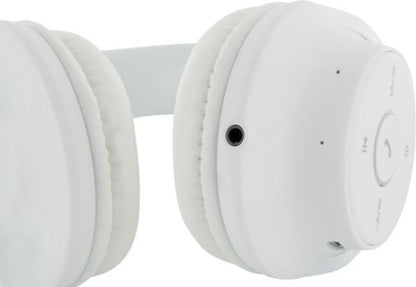 SCHWAIGER KH220BTW 513 On Ear Bluetooth Kopfhörer Over Ear Bügelkopfhörer mit Mikrofon und seitlichen Bedienknöpfen Kunstleder Klinkenanschluss