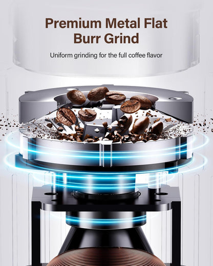 SHARDOR Burr Kaffeemühle Elektrisch mit 32 Mahlgrößen,elektrisches Mahlen,Schwarz