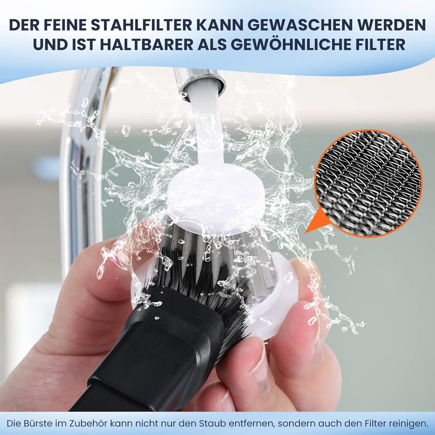Saker Handstaubsauger Auto Handheld Kabelloser, 3 in 1 Druckluft  12KPA High Power