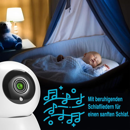 Sainlogic Video Babyphone mit Kamera,1080P FHD 5 Zoll LCD Display,Nachtsich,Alarm