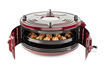 ŞAMDAN  1005 Lux Elektrisch Rundofen Pizzaofen mit Thermostat 32 Lt 1050 Watt