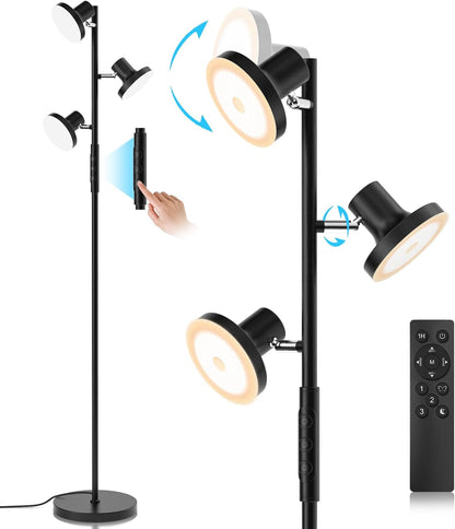 SIBRILLE Stehlampe LED Dimmbar, 36W Fluter Fluter Dimmbar 2500LM mit Fernbedienung &amp; Berührung 2700K-6500K