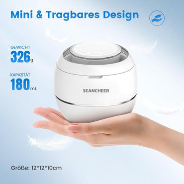 Seancheer Ultraschallreinigungsgerät 48000Hz 24W 180ML Ultrasonic Cleaner mit UV Lampe