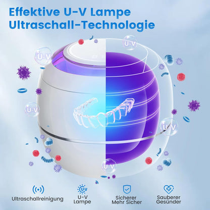 Seancheer Ultraschallreinigungsgerät 48000Hz 24W 180ML Ultrasonic Cleaner mit UV Lampe
