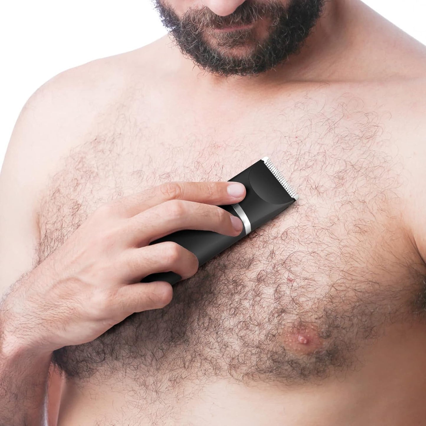 Scdom Intim Rasierer Männer, Body Groomer Men mit USB Kabel Schwarz