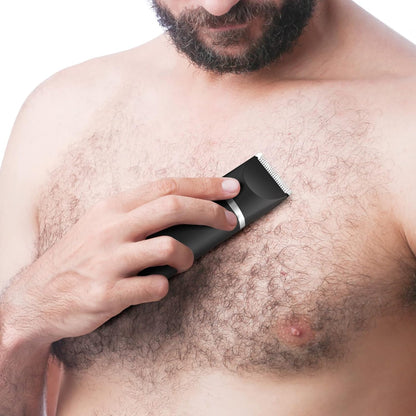 Scdom Intim Rasierer Männer, Body Groomer Men mit USB Kabel Schwarz