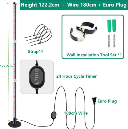 SciFiVisi Pflanzenlampe LED Vollspektrum, 243 LEDs mit Timer 3 Beleuchtungsmodi