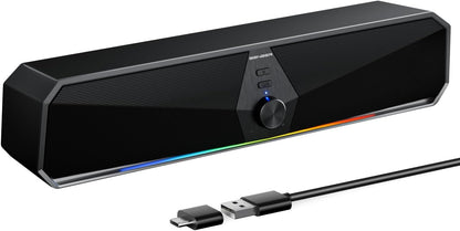 SENZER CS30 PC Lautsprecher für PC Computer Soundbar  Schwarz