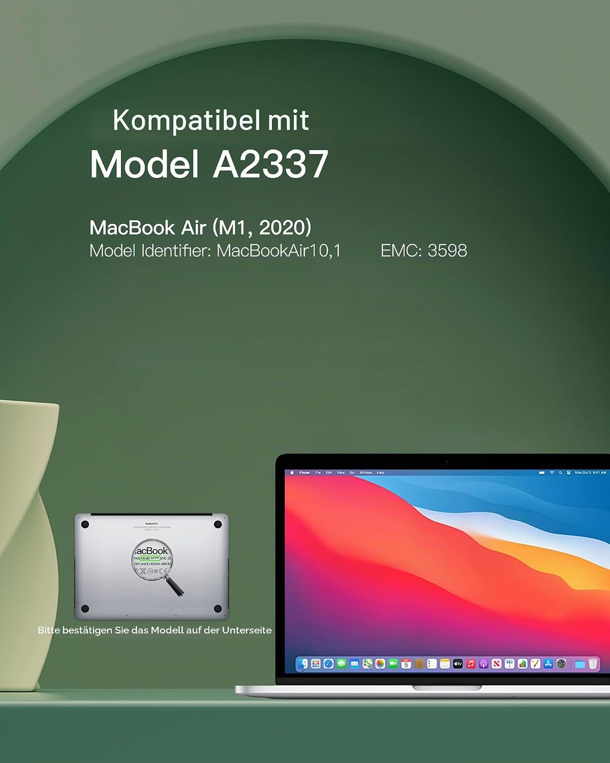 SeaPlant Akku für MacBook Air A2337, 13 Zoll, 2020 M1, A2389 11,4 V 4800 mAh 55 Wh; Akku A2389