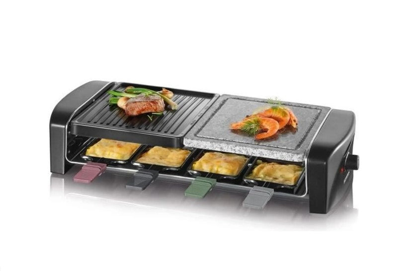 Raclette-Grill SEVERIN RG 9645 avec pierre naturelle