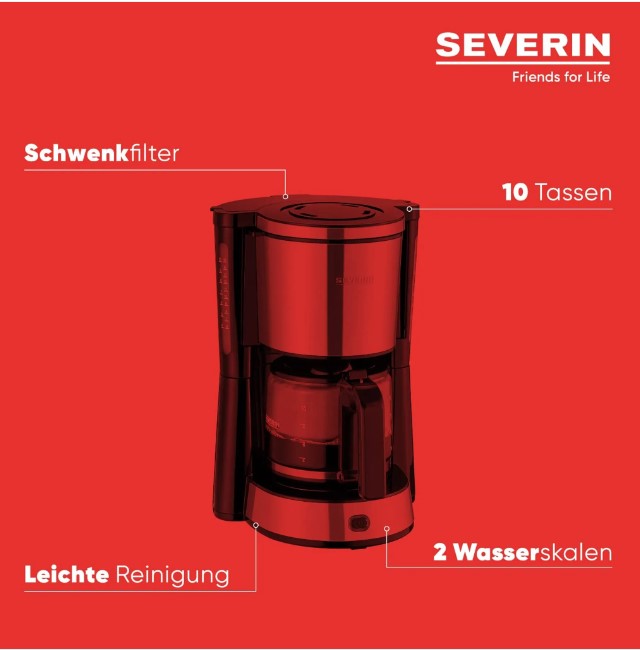 SEVERIN Kaffeemaschine KA 4822 "Type" 1000 Watt