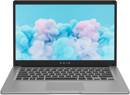SGIN 14,1 Zoll Laptop 4GB DDR4 128GB eMMC Notebook Windows 10 Home