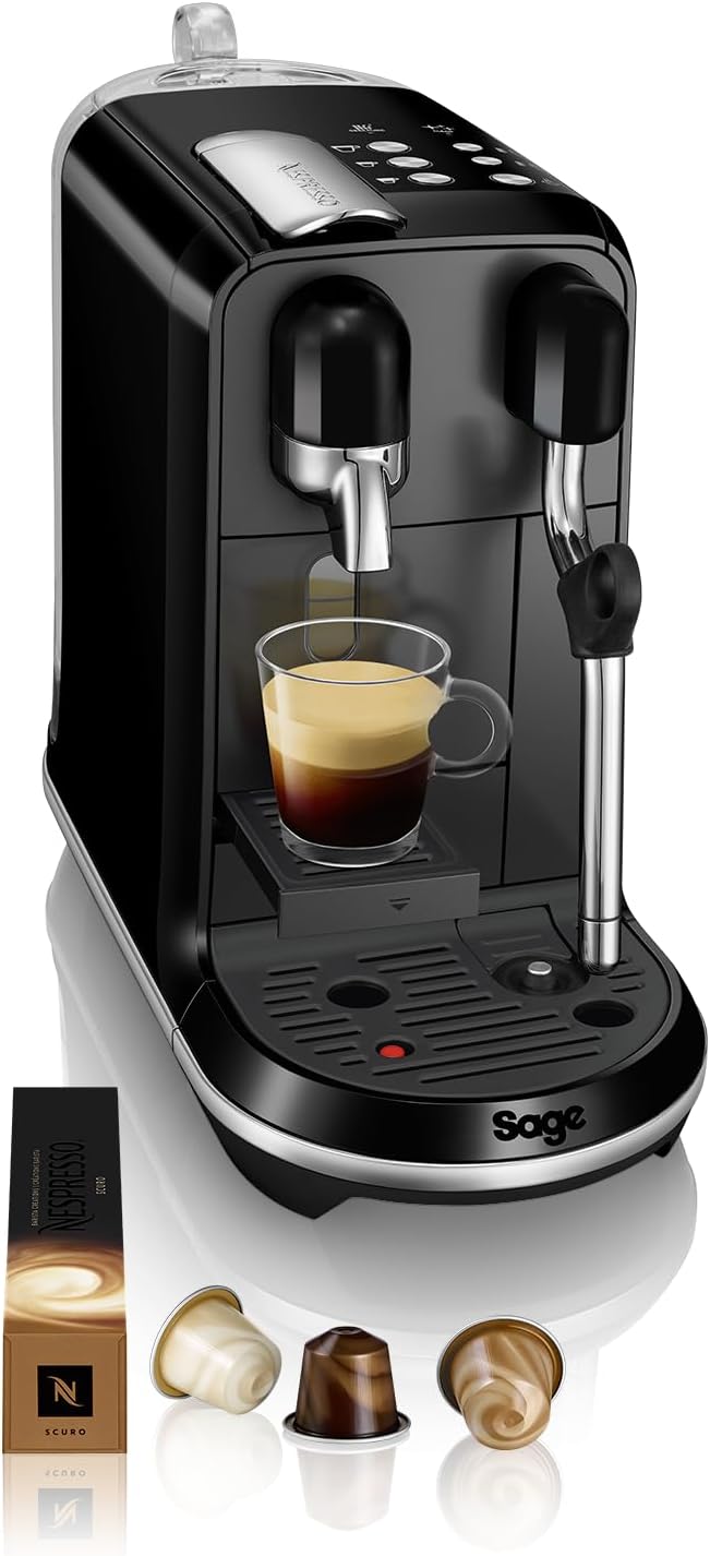 Sage The Creatista Uno Nespresso Kapselsystem Black Sesame Kaffeemaschine SNE500BKS schwarz