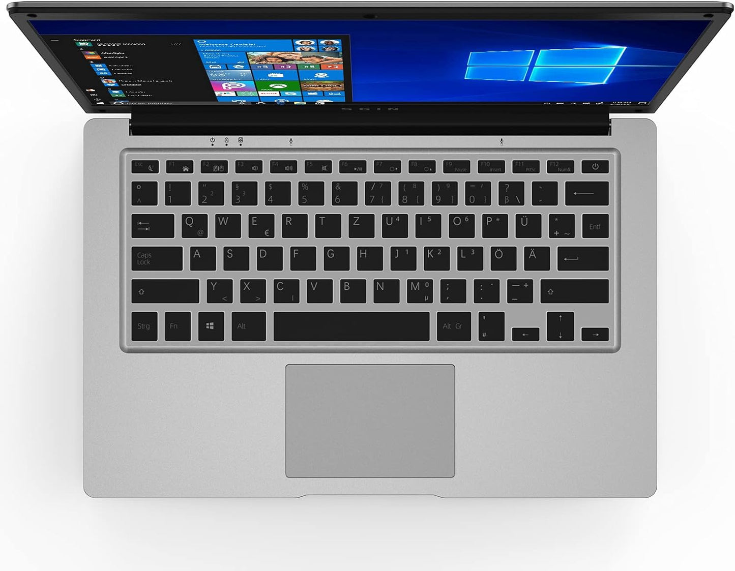 SGIN 14,1 Zoll Laptop 4GB DDR4 128GB eMMC Notebook Windows 10 Home